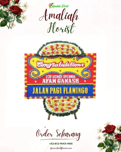 Bunga Papan Congratulation di Teladan Timur